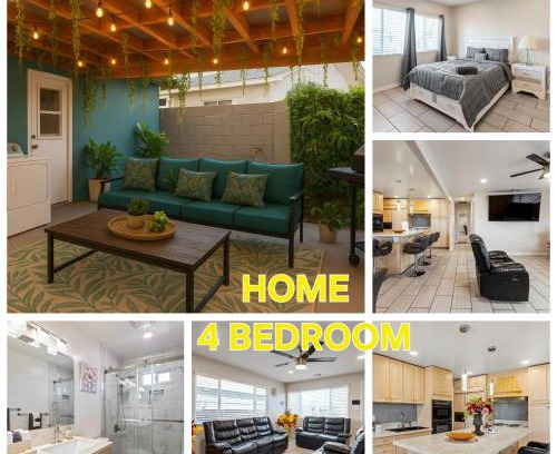 North Las Vegas Hotel | 4 Room- Local VIBE Retreat just 12 min to The Strip and Fremont