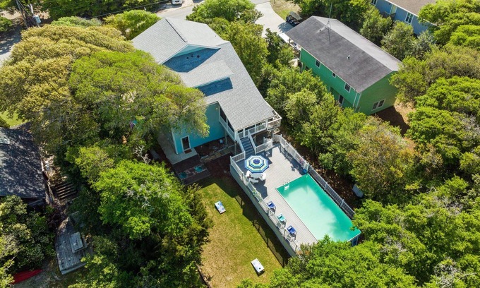 Emerald Isle House | 5+4 Heated Pool Home, Steps from Beach, Bonus Ground Floor Apartment