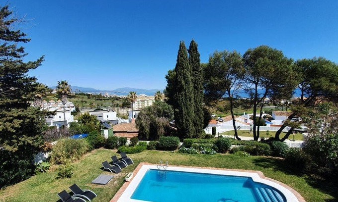 Castillo de Sabinillas Villa | 5 Bedroom Villa with HEATED Pool with breath-taking Sea Views, Walking distances to Shops Restaurants Beach