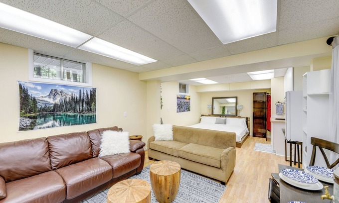 Libby Apartment | 5 Mi to State Park: Studio, Walk to Happy's Inn!