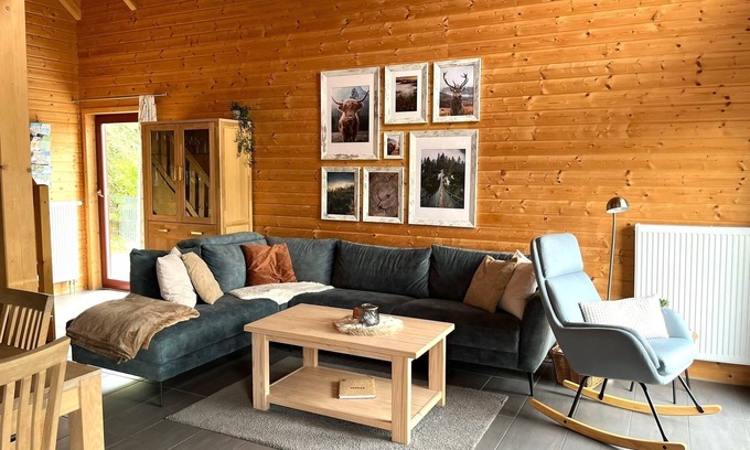 Rieden House | 5 Sterne Ferienhaus Annika - Kamin,Sauna,Seeblick