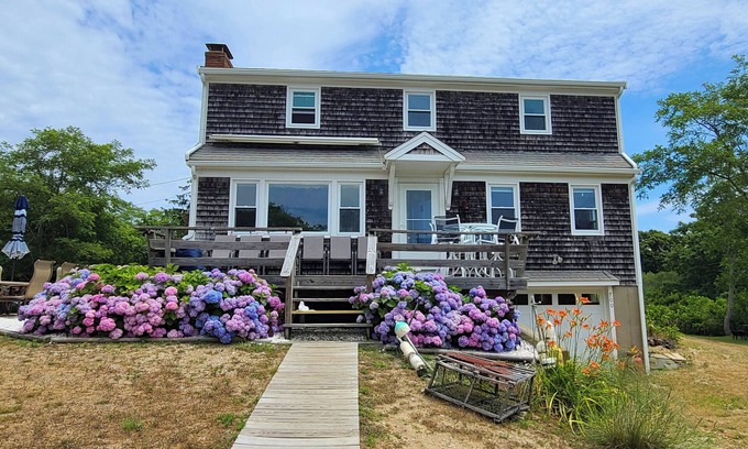 Campground Landing House | 5BD Beach House-Across from Campground Beach, Bay Views, Central A/C & Deck