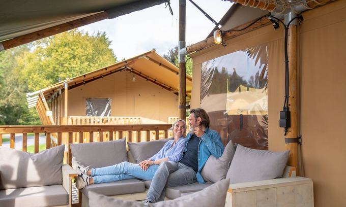 Neufchateau RV Rental | 6-person safari tent in the holiday park Landal Glamping Neufchâteau