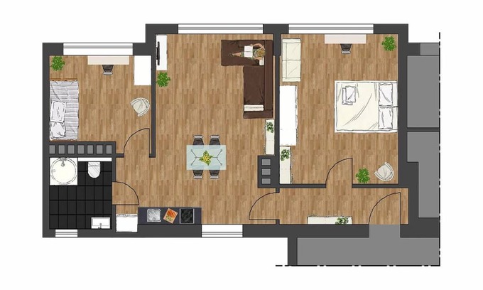 Neustadt-Nord Apartment | 70 m² Apartment ∙ 2 bedrooms ∙ 3 guests