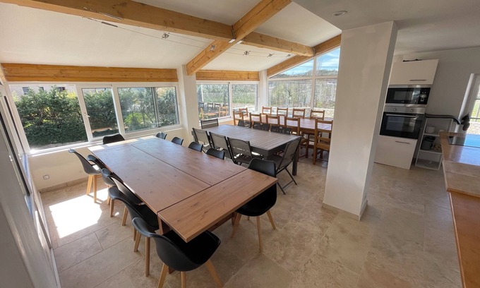 Rosieres House | 9-bedroom house in charming Rosières with AC, fitness room, WiFi