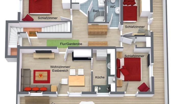 Madseit Apartment | 95 m² Apartment ∙ 3 bedrooms ∙ 5 guests
