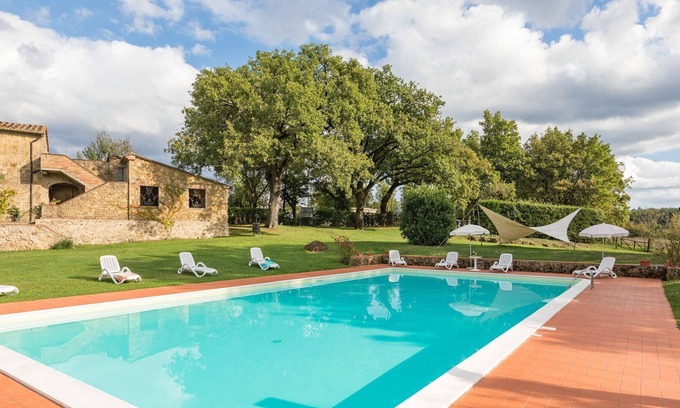 Chiusdino Villa | A beautiful 17th century stone farmhouse with spacious garden and private pool , family friendly