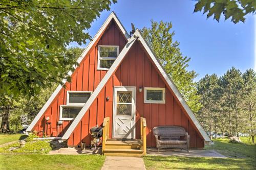 Butternut House | A-Frame Cabin with Private Boat Dock!