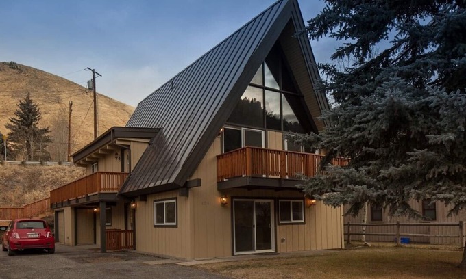 Warm Springs House | A-Frame chalet with an Italian touch