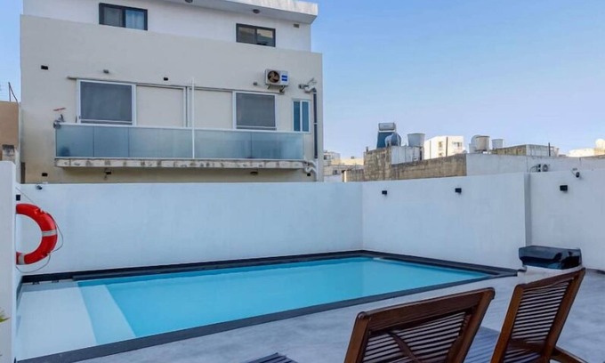 Swieqi Apartment | A fully equipped APT with private balcony & Pool