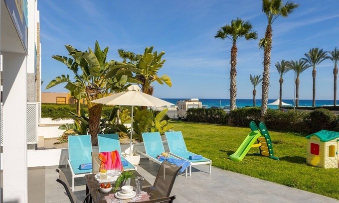Protaras Villa | A modern 2 bedroom house in the absolute heart of Protaras with fantastic views of the sea