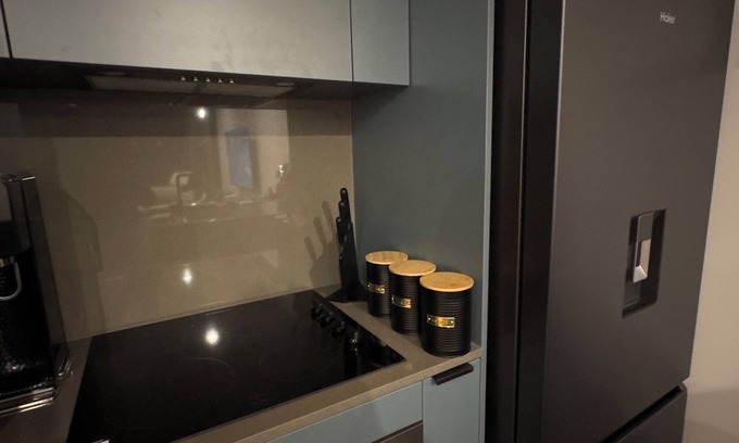 Bruce Apartment | A mountain-inspired escape apartment blends modern living with alpine vibes.