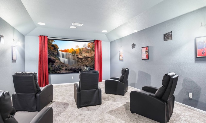Pflugerville House | A Night at the Cinema 5 bedrooms, 2.5 bathroom. Theater room and game room