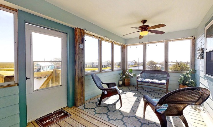 Cedar Lane House | A Wave From It All Rental is minutes from Sargent Beach and Handicap Accessible