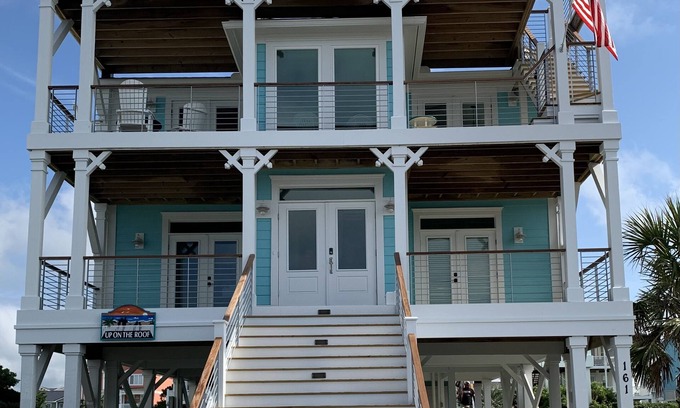 Holden Beach House | Across The Street From The Beach, Private Beach & Pool Access, Elevator