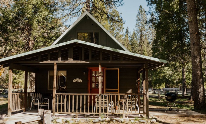 Coffee Creek Cabin | Adorable Cedar Cabin located on Coffee Creek in Trinity Alps
