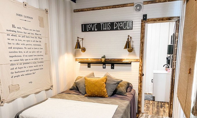 Marble Falls Villa | Adorable container villa suite at Retreat Ranch