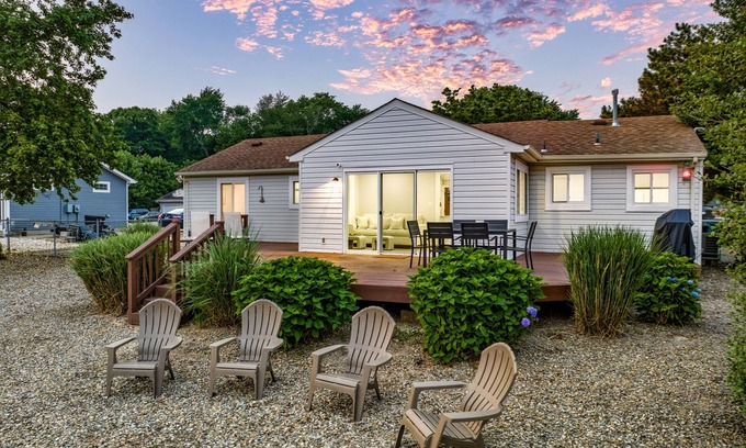 Beach Haven West House | Adorable waterfront home in Beach Haven West w/stock tank pool & dock!