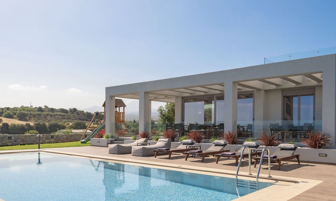 Pigianos Kampos Villa | Agrielia Villa I, featuring Heated Spa Whirlpool