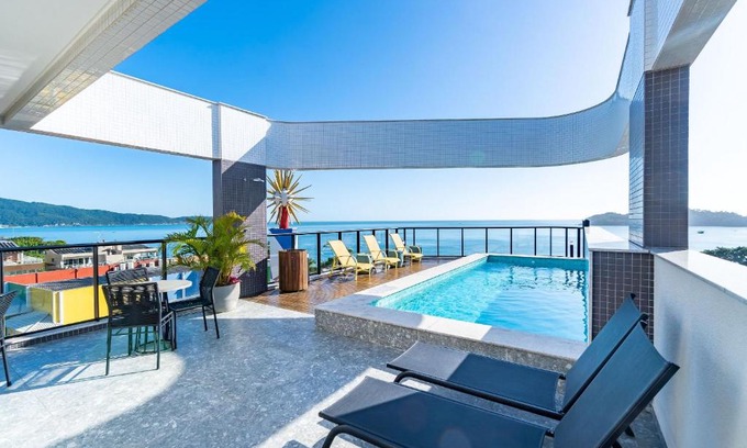 Centro Apartment | AION suítes 103 - Compacto e luxuoso Loft - Rooftop com piscina e academia - À poucos passos da praia