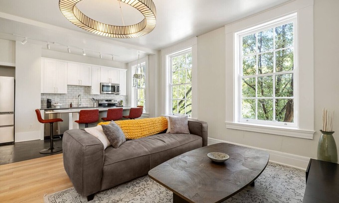 Pendleton Apartment | Airy, Elegant 1bd Apartment, Steps from Everything