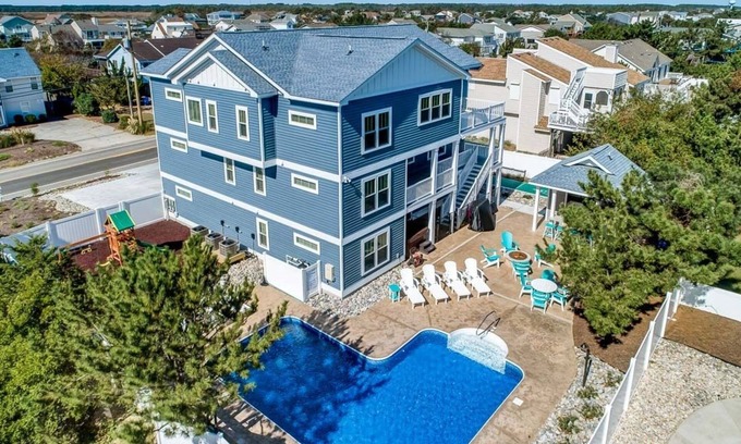 Sandbridge House | All-Sea-Suns | 670 ft from the beach | Private Pool, Hot Tub, Dog Friendly