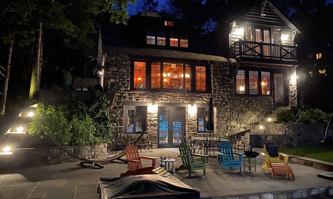 New Fairfield House | Amazing Adirondack Candlewood Lake Front