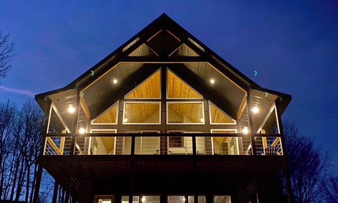 Jasper Cabin | Amazing Ozark view - Jasper AR +10 private acres + Pond +15 min to Buffalo River