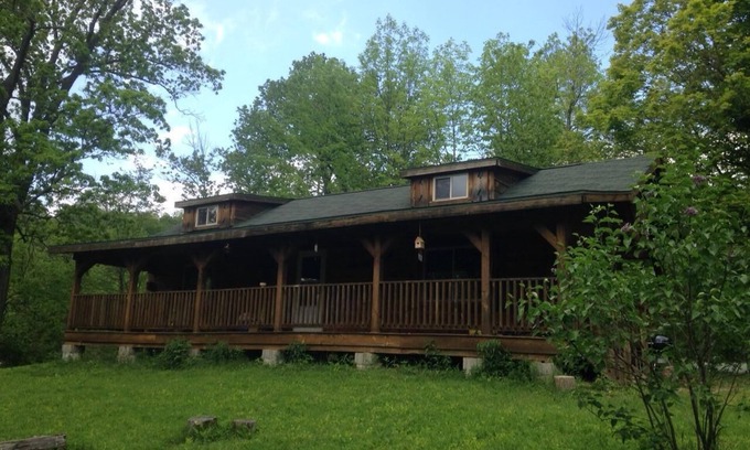 Soldiers Grove Cabin | Amish cabin on 40 acres of woods and meadow