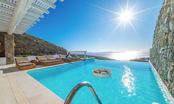 Faros Armenistis Villa | Anthis Villa Hermes, Private infinity Pool!