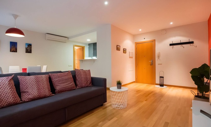 El Guinardo Apartment | Apartment '2 Bedroom in Maragall' with Wi-Fi and Air Conditioning