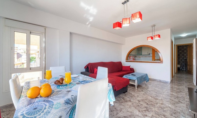 Aguadulce Apartment | Apartment 'Bahia Almeria' with Shared Pool, Shared Garden and Air Conditioning