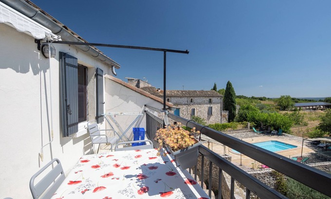 Orgnac-l'Aven Apartment | Apartment 'Bellevue De La Maréchale' with Private Pool and Wi-Fi