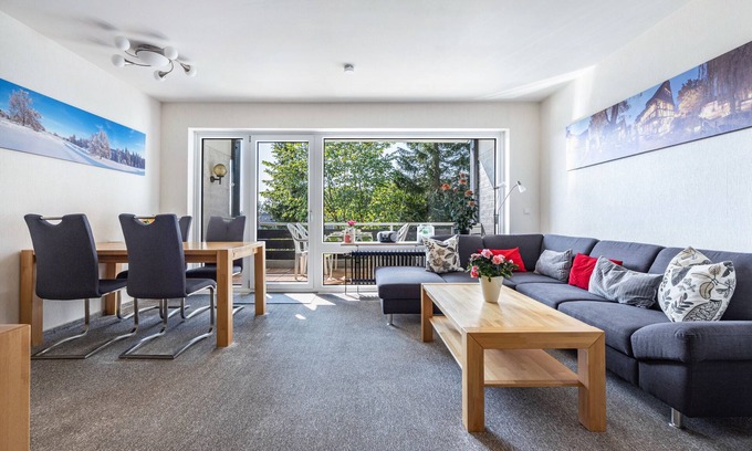 Hahnenklee Apartment | Apartment 'Ferienwohnung Hurlebusch Hahnenklee' with Balcony