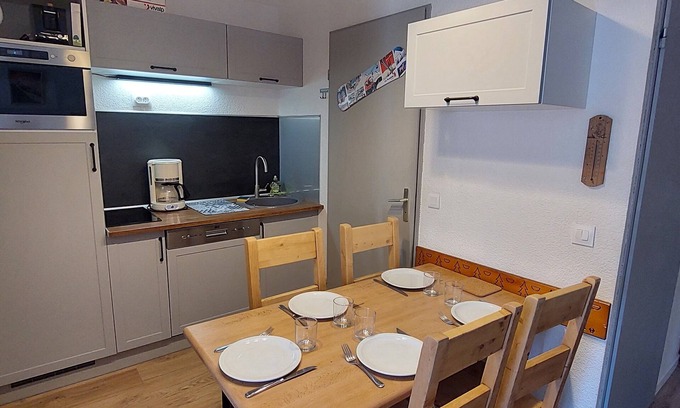 Plagne Villages Apartment | Apartment in the heart of the resort in Plagne-soleil Ski in and ski out!