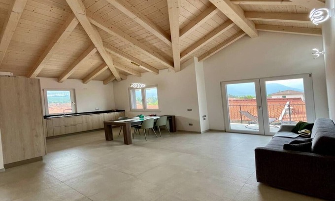 Taio Apartment | Apartment 'Il Nido Dell'Ape' with Mountain View, Private Terrace and Shared Garden