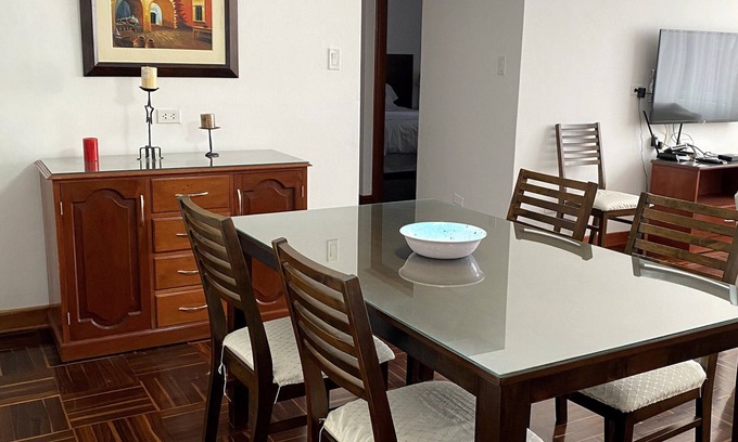 Chacarilla-Santa Cruz Apartment | Apartment in San Isidro, El Olivar Park - cleaning, and internet included