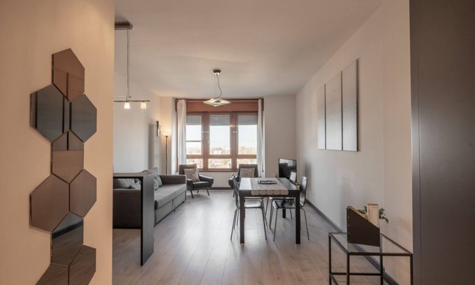 Padova Apartment | Apartment located on the eighth floor of a building, with liftIn 90 square meters of space, it comfortably accommodates 5 people with a double bedroom, a single bedroom and a sofa bed in the living roomPretty and strategic area just a few minutes walk fr