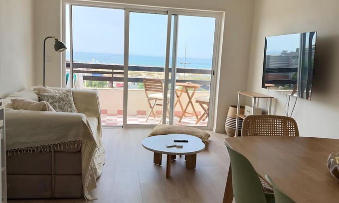 Vila Real Santo Antonio Apartment | Apartment 'Mira Mar' with Sea View, Balcony and Wi-Fi