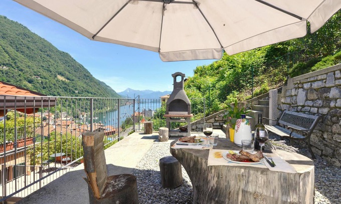 Argegno Apartment | Apartment "Ventone" with Wi-Fi, Whirlpool, Terrace & Garden