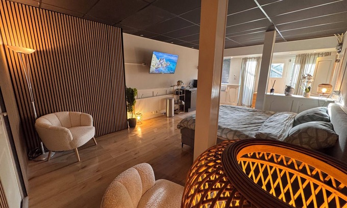 Bad Nieuweschans Apartment | Apartment with private terrace and sauna indoor.