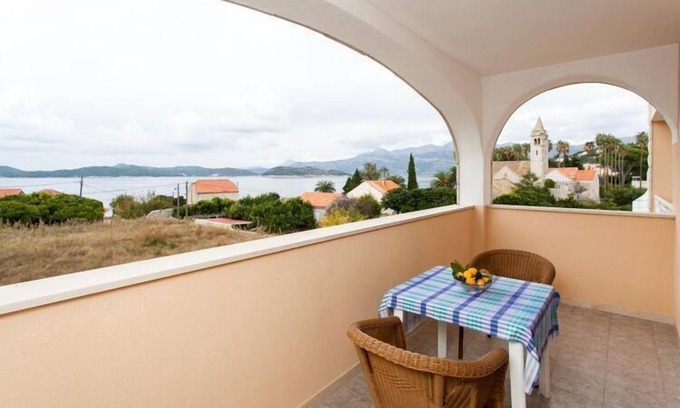 Lopud Island Apartment | Apartments Ana Lopud - Studio with Balcony and Sea View-2