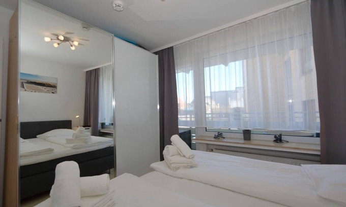 Westerland Apartment | App. Nora 09 WB #420 Location: The apartment is located on the 1st floor of an apartment building in the spa center. A few steps and you are in the pedestrian zone Friedrichstraße, a few meters further is the beach. The leisure and wellness