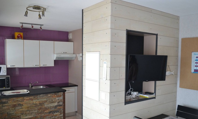 Le Portel Apartment | Appart in beautiful residence facing the sea wifi