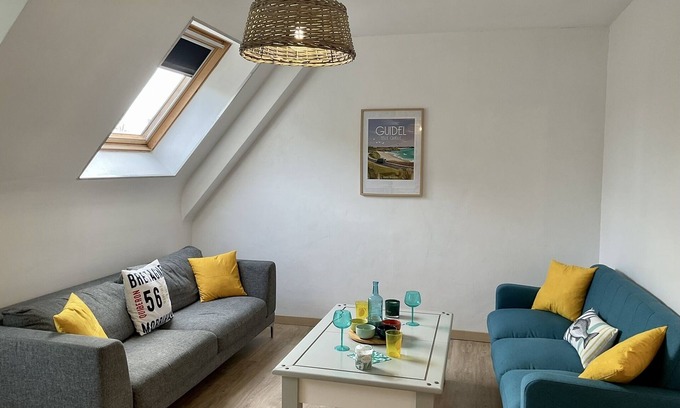 Guidel-Plages Apartment | Appartement T4 Spacieux et Lumineux Refait à Neuf Tout Proche de la mer