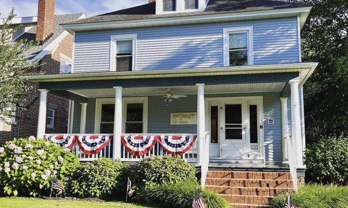 Cape Charles House | As seen on HGTV! 4 BR, 2 blocks to beach. Newly renovated. Golf Cart Included.