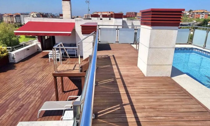 Monte Condo | Atico EN Santander Ciudad CON Piscina Privada EN Gran Terraza Y 2 Garajes
