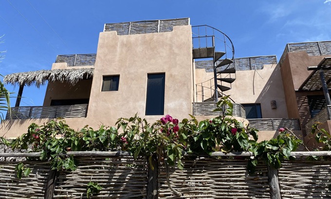Cerritos Villa | Authentic 3-story Mexican Villa with Rooftop Views - 5 min from the beach!