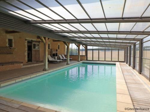 Dorceau House | Authentique ferme avec piscine intérieure et vue nature - FR-1-497-164