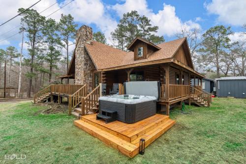 Shreveport House | Available Tonight, Log Cabin With Hot Tub